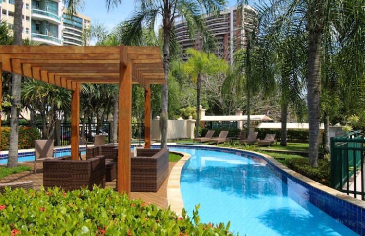 Flat Com Vista Panoramica -15- Na Barra Da Tijuca - Estacionamento Gratuito - Frigobar - Ar Condicionado - Piscina - Academia - Balsa Gratis - Varanda - Vista Parcial Mar E Lagoa * Rio de Janeiro
