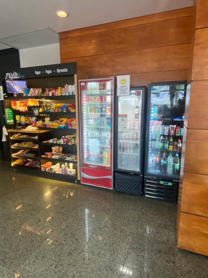 Flat Com Vista Panoramica -15- Na Barra Da Tijuca - Estacionamento Gratuito - Frigobar - Ar Condicionado - Piscina - Academia - Balsa Gratis - Varanda - Vista Parcial Mar E Lagoa Aparthotel Rio de Janeiro