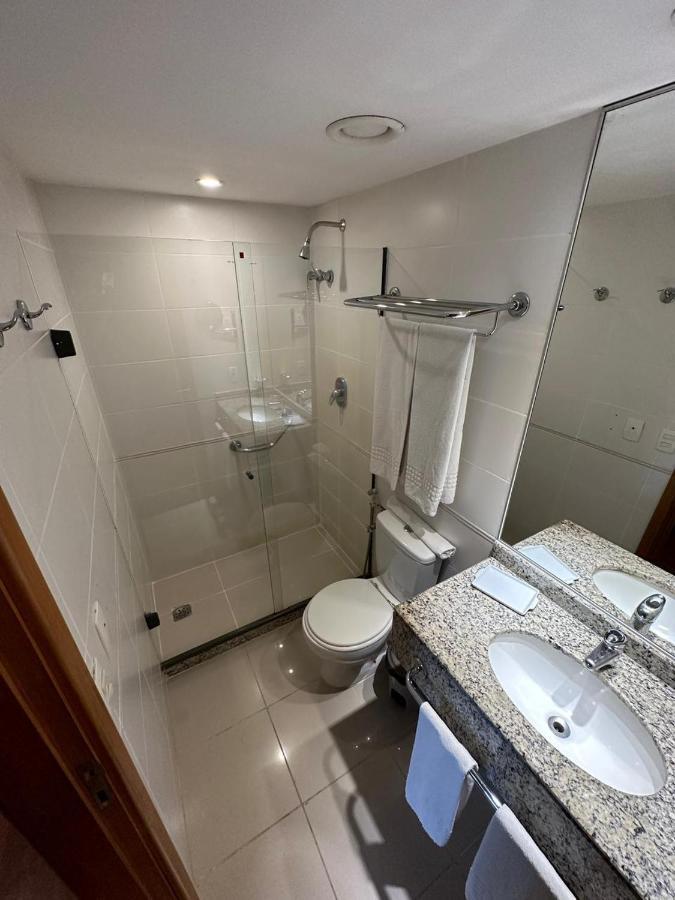 Aparthotel Flat Com Vista Panoramica -15- Na Barra Da Tijuca - Estacionamento Gratuito - Frigobar - Ar Condicionado - Piscina - Academia - Balsa Gratis - Varanda - Vista Parcial Mar E Lagoa